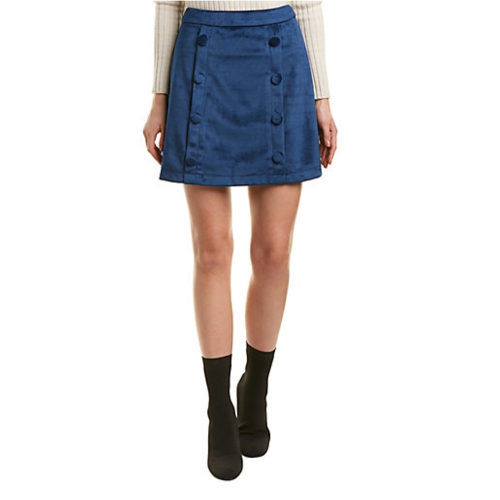 Allison New York Velvet Mini Skirt